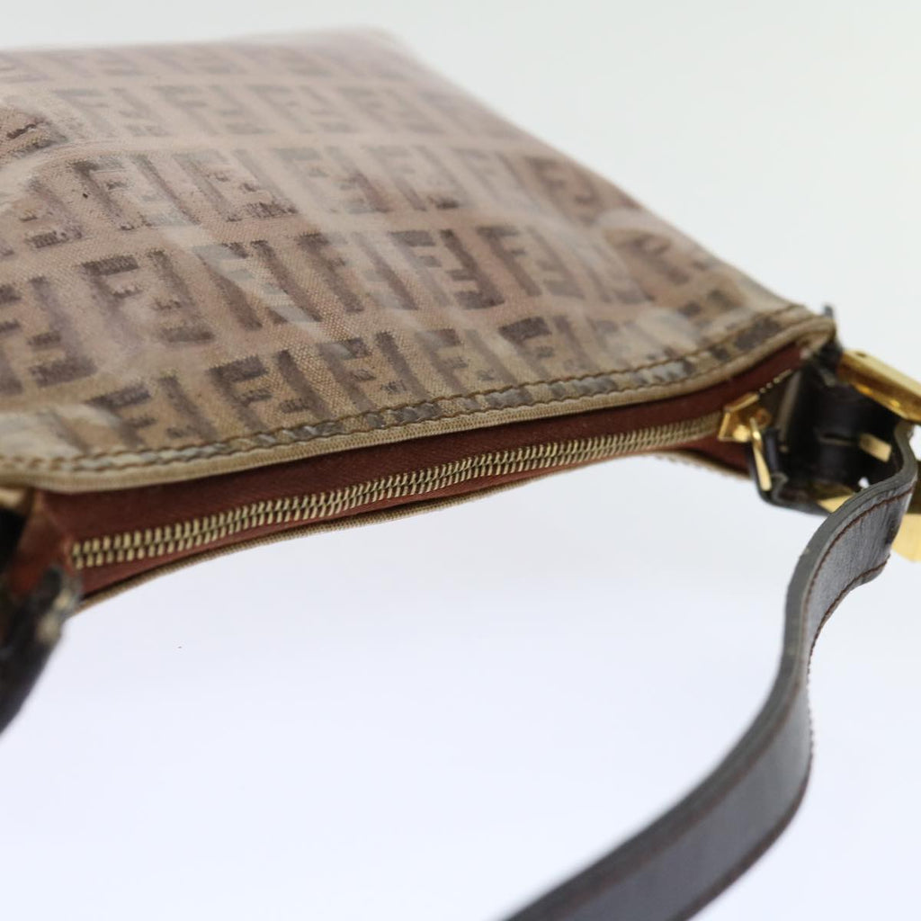 FENDI Zucchino Canvas Accessory Pouch Coated Canvas Beige71230