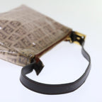 FENDI Zucchino Canvas Accessory Pouch Coated Canvas Beige71230