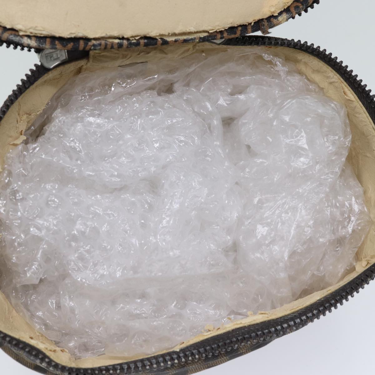 FENDI Zucca Canvas Vanity Cosmetic Pouch Brown71232