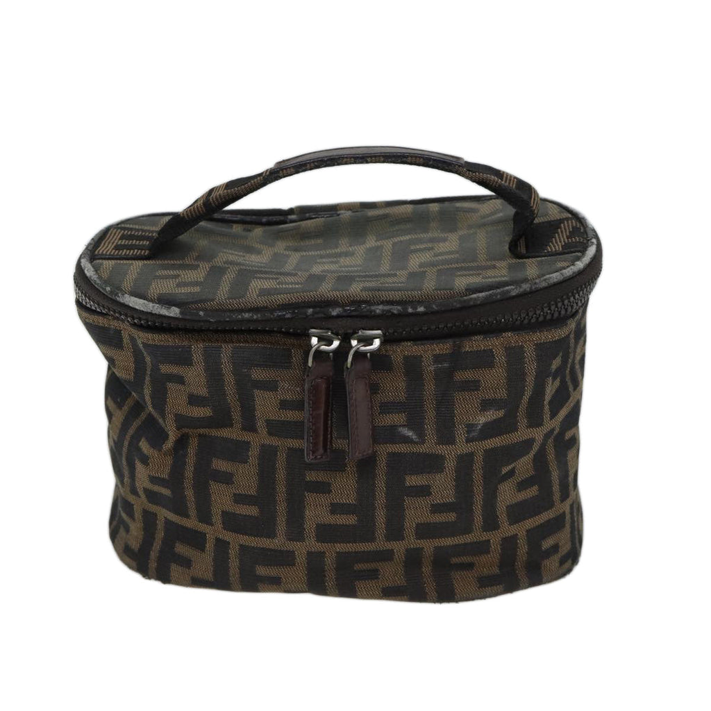 FENDI Zucca Canvas Vanity Cosmetic Pouch Brown71232