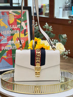 Gucci Sylvie bag 25*16cm white 12519