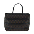 CELINE Macadam Canvas Hand Bag PVC Black Auth 71339