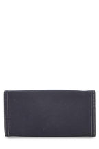 Fendi,  Navy Canvas Long Wallet, Navy