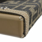 Fendi Canvas Zucca Baguette Soft Trunk Shoulder Bag