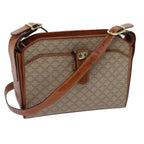 CELINE Macadam Canvas Shoulder Bag Beige  71426