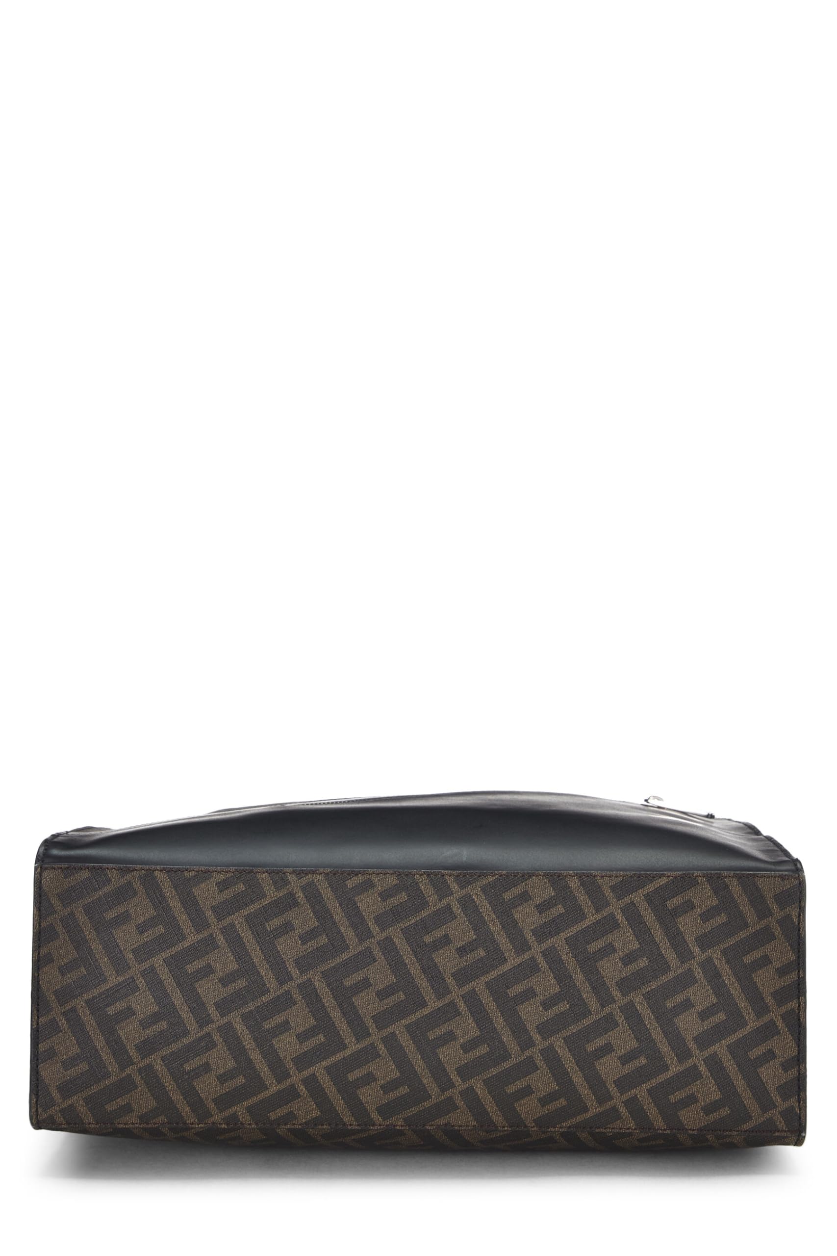 Fendi,  Brown Zucca Coated Canvas Tote, Black