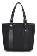 Fendi,  Black Zucchino Canvas Tote Small, Black