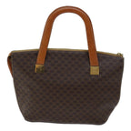 CELINE Macadam Canvas Hand Bag PVC Brown Auth 71532