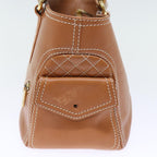 CELINE Hand Bag Leather Brown Auth 71534
