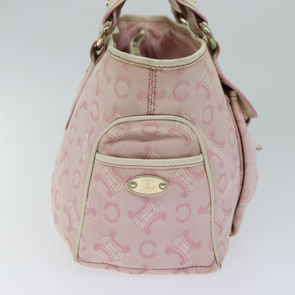 CELINE C Macadam Canvas Hand Bag Pink  71536