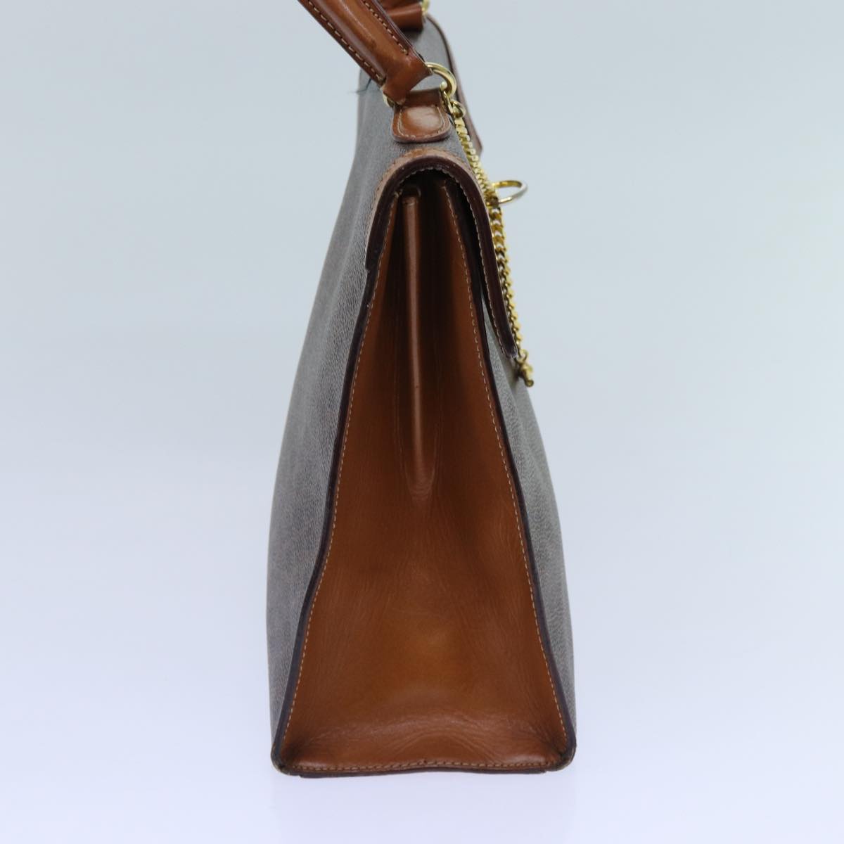 CELINE Macadam Canvas Hand Bag PVC Brown  71538