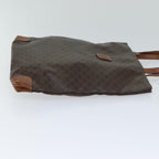 CELINE Macadam Canvas Hand Bag PVC Brown Auth 71546