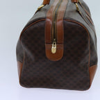 CELINE Macadam Canvas Boston Bag PVC Brown  71547