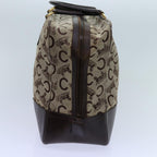 CELINE C Macadam Canvas Boston Bag Beige Auth 71548