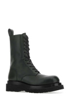BOTTEGA VENETA Men's Leather Lug Ankle Boots
