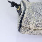 FENDI Zucchino Canvas Shoulder Bag Coated Canvas White Navy71558