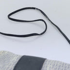 FENDI Zucchino Canvas Shoulder Bag Coated Canvas White Navy71558