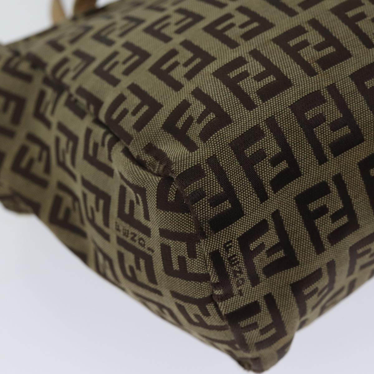 FENDI Zucchino Canvas Hand Bag Beige71559