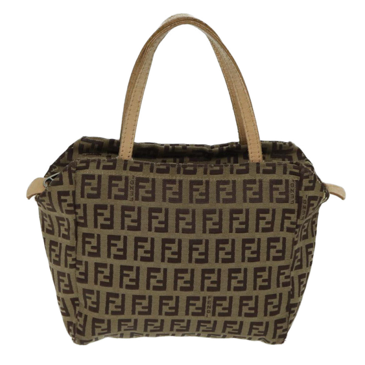 FENDI Zucchino Canvas Hand Bag Beige71559