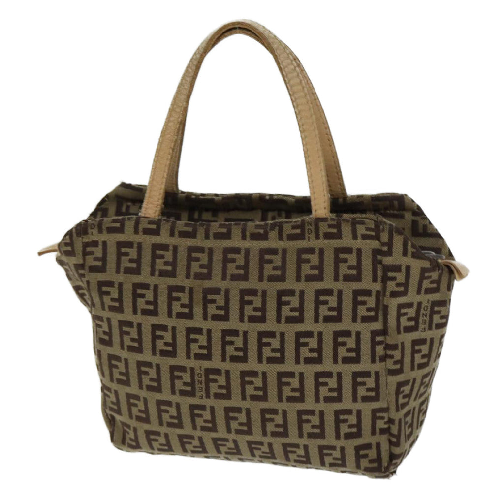 FENDI Zucchino Canvas Hand Bag Beige71559