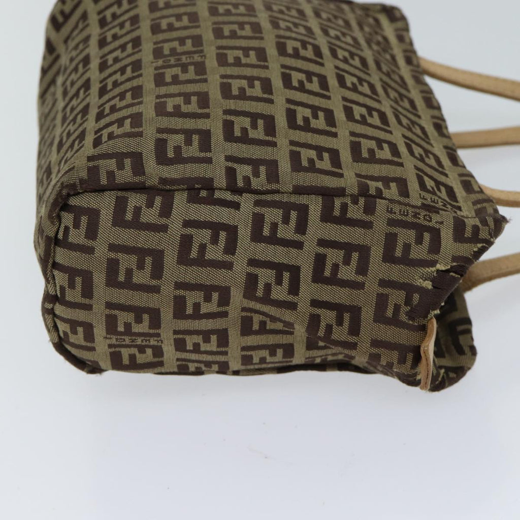 FENDI Zucchino Canvas Hand Bag Beige71559