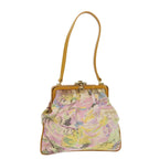 FENDI Hand Bag Canvas Beige Pink71568