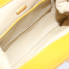 FENDI Hand Bag Canvas Beige Pink71568