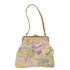 FENDI Hand Bag Canvas Beige Pink71568