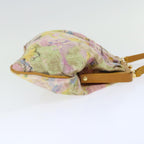 FENDI Hand Bag Canvas Beige Pink71568