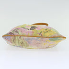 FENDI Hand Bag Canvas Beige Pink71568