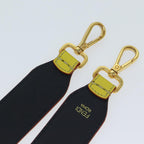 FENDI Leather Shoulder Strap 31.9"" Yellow71578