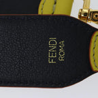 FENDI Leather Shoulder Strap 31.9"" Yellow71578