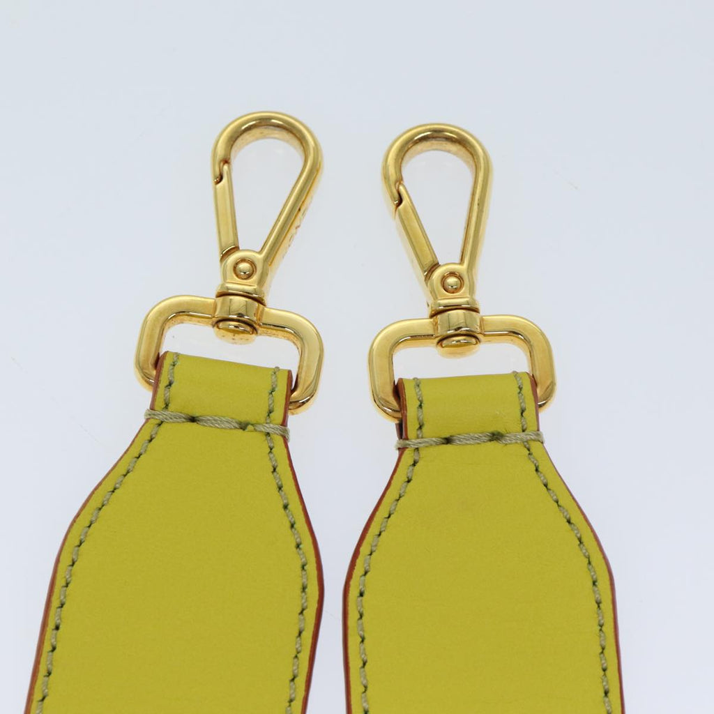 FENDI Leather Shoulder Strap 31.9"" Yellow71578