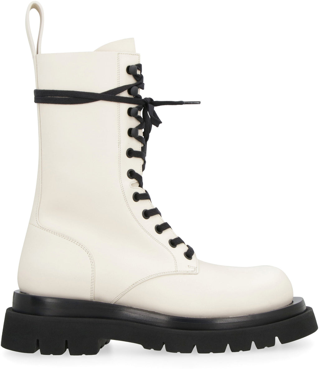 BOTTEGA VENETA Lug Lace-Up Ankle Boots for Women