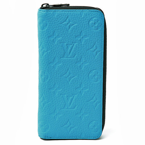 Louis Vuitton Turquoise Taurillon Leather Zippy Wallet M69048