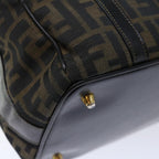 FENDI Zucca Canvas Hand Bag 2way Brown Black71647