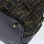 FENDI Zucca Canvas Hand Bag 2way Brown Black71647