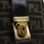 FENDI Zucca Canvas Hand Bag 2way Brown Black71647