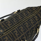 FENDI Zucca Canvas Hand Bag 2way Brown Black71647