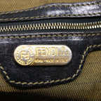FENDI Zucca Canvas Hand Bag 2way Brown Black71647