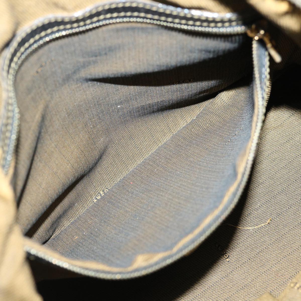 FENDI Zucca Canvas Hand Bag 2way Brown Black71647