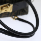 FENDI Zucca Canvas Hand Bag 2way Brown Black71647