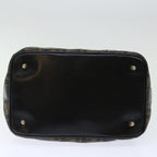 FENDI Zucca Canvas Hand Bag 2way Brown Black71647