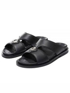 Aqua Grained Calfskin Sandal Black Dior