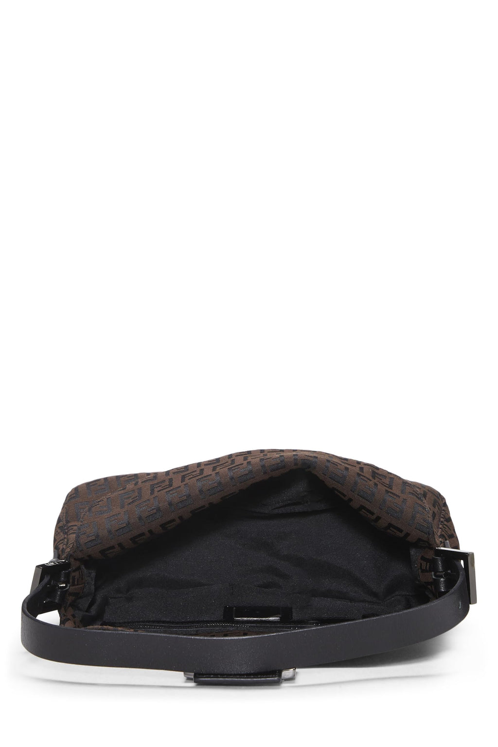 Fendi,  Brown Nylon Zucchino Shoulder Bag, Brown