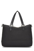 Fendi,  Black Zucchino Canvas Tote, Black
