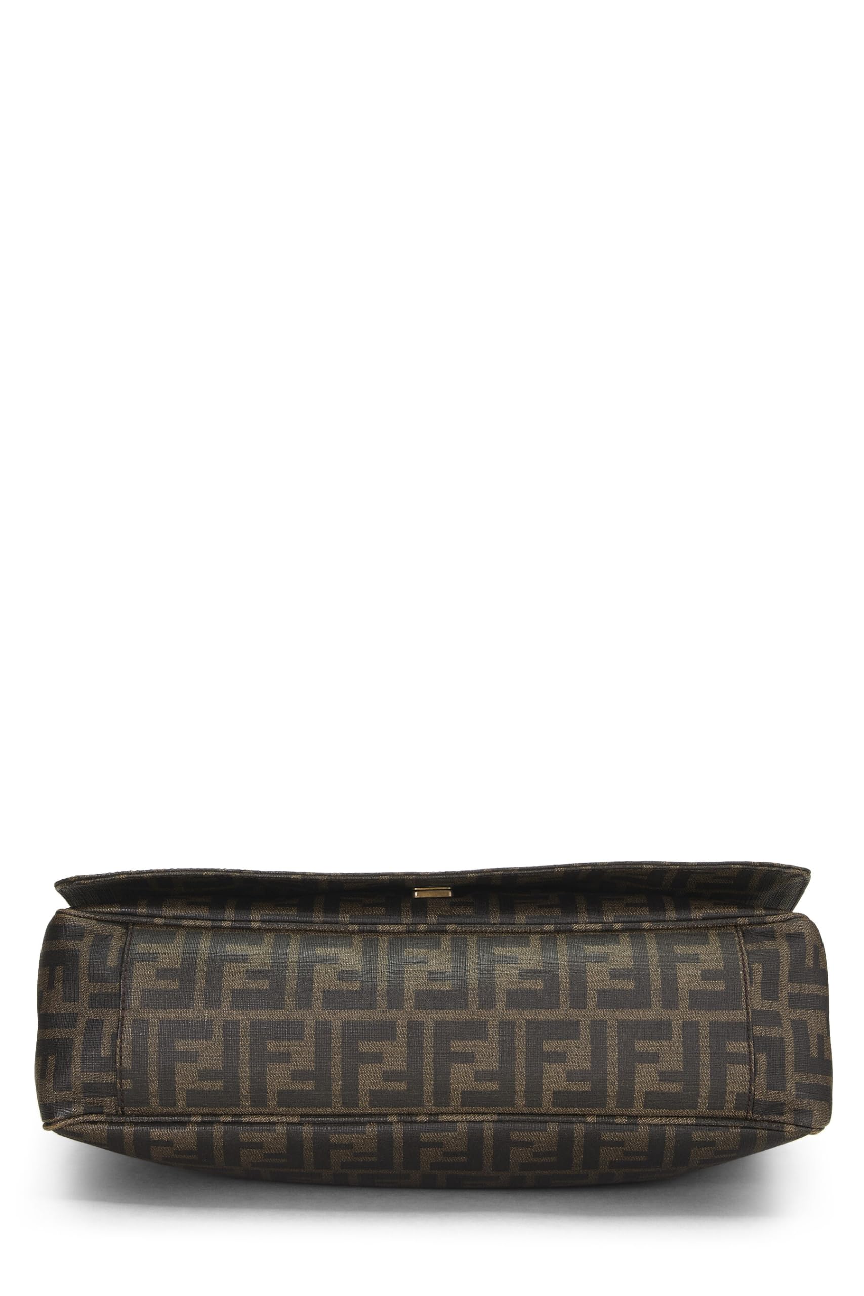 Fendi,  Brown Zucca Coated Canvas Messenger Large, Brown