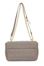 Dior,  Beige Cannage Calfskin Caro Bag Medium, Grey