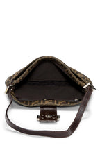 Fendi,  Brown Zucca Canvas Shoulder Bag, Brown