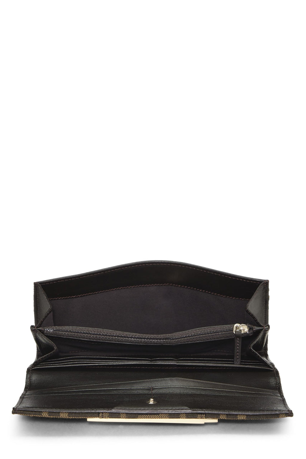 Fendi,  Brown Zucca Canvas Long Wallet, Brown